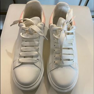authentic white/pink Alexander McQueen Sneakers size 9